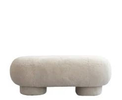 101 Copenhagen Big Foot Bänk Sheepskin Sandshell 120cm