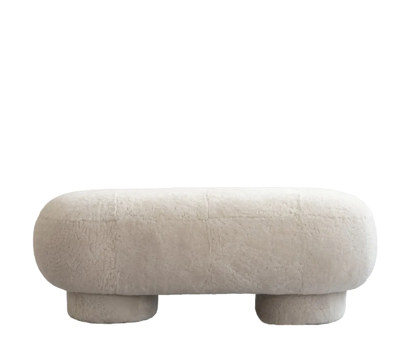 101 Copenhagen Big Foot Bänk Sheepskin Sandshell 120cm