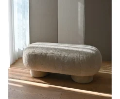 101 Copenhagen Big Foot Bänk Sheepskin Sandshell 120cm