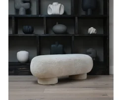 101 Copenhagen Big Foot Bänk Sheepskin Sandshell 120cm