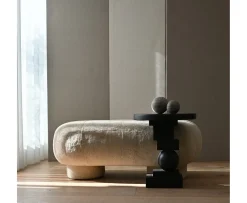 101 Copenhagen Big Foot Bänk Sheepskin Sandshell 120cm