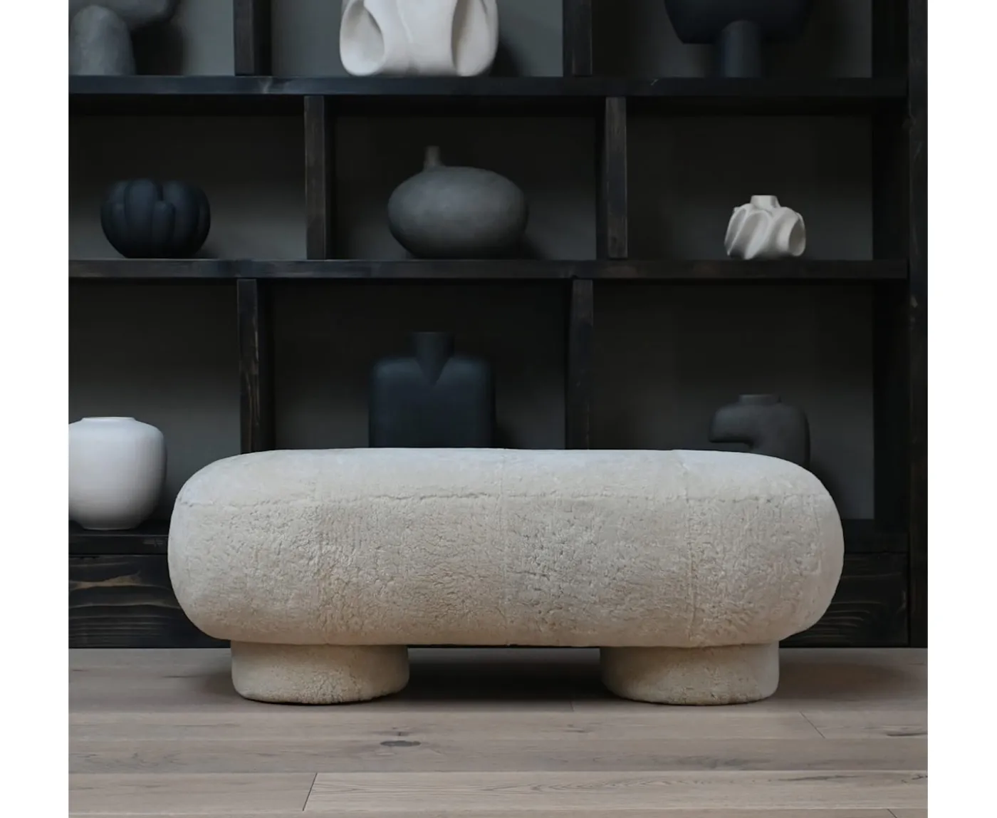 101 Copenhagen Big Foot Bänk Sheepskin Sandshell 120cm