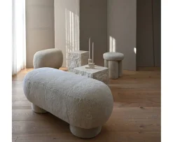 101 Copenhagen Big Foot Bänk Sheepskin Sandshell 120cm