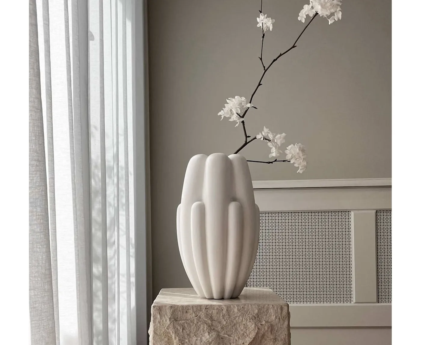 101 Copenhagen Bloom Vas Slim Bone White Mini