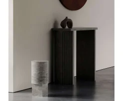 101 Copenhagen Column Bord Silver Travertine