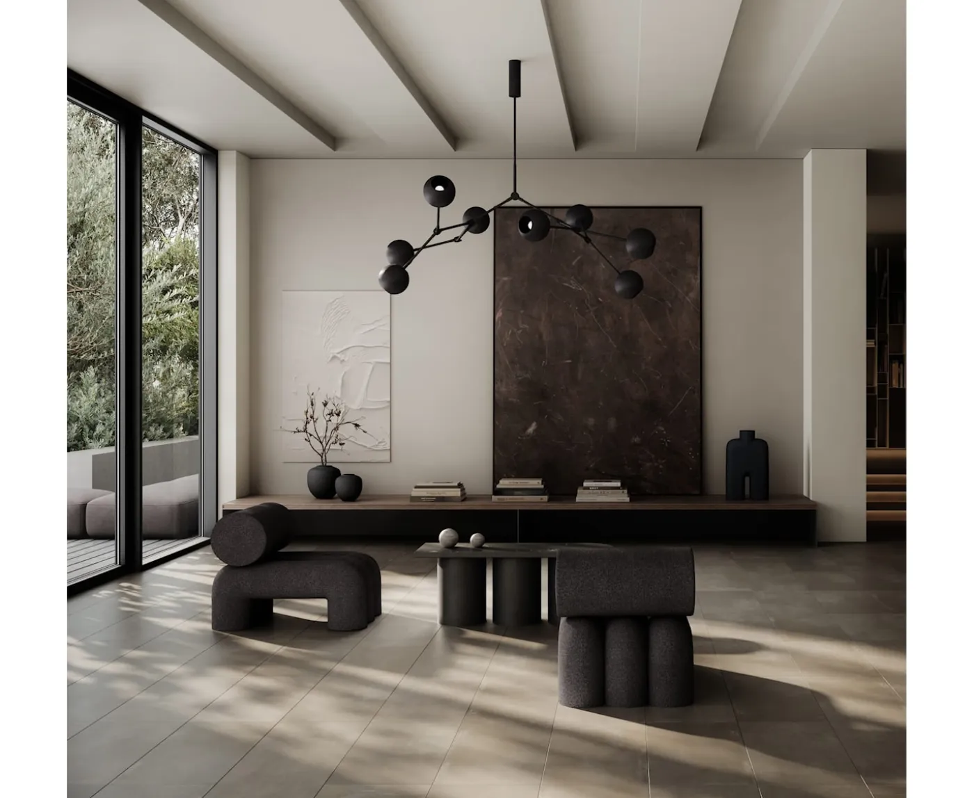 101 Copenhagen Drop Globe Taklampa Burned Black 150cm
