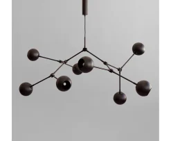 101 Copenhagen Drop Globe Taklampa Burned Black 150cm