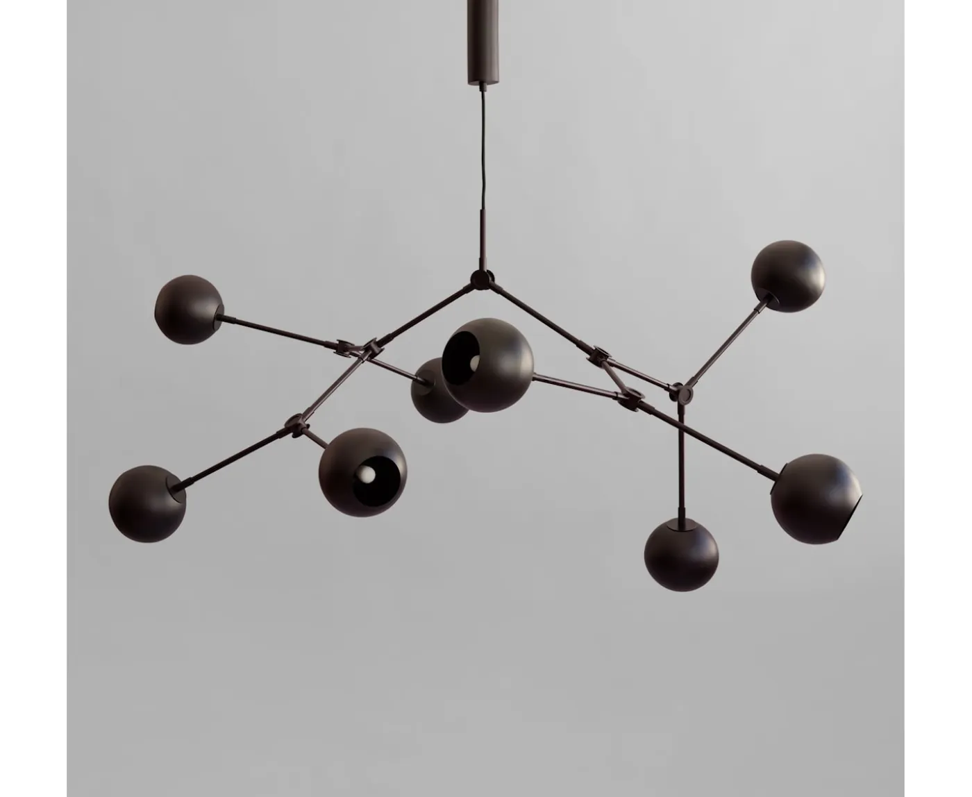 101 Copenhagen Drop Globe Taklampa Burned Black 150cm