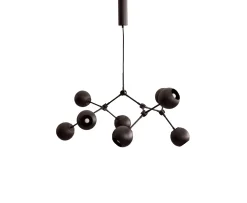 101 Copenhagen Drop Globe Taklampa Burned Black Mini 95cm