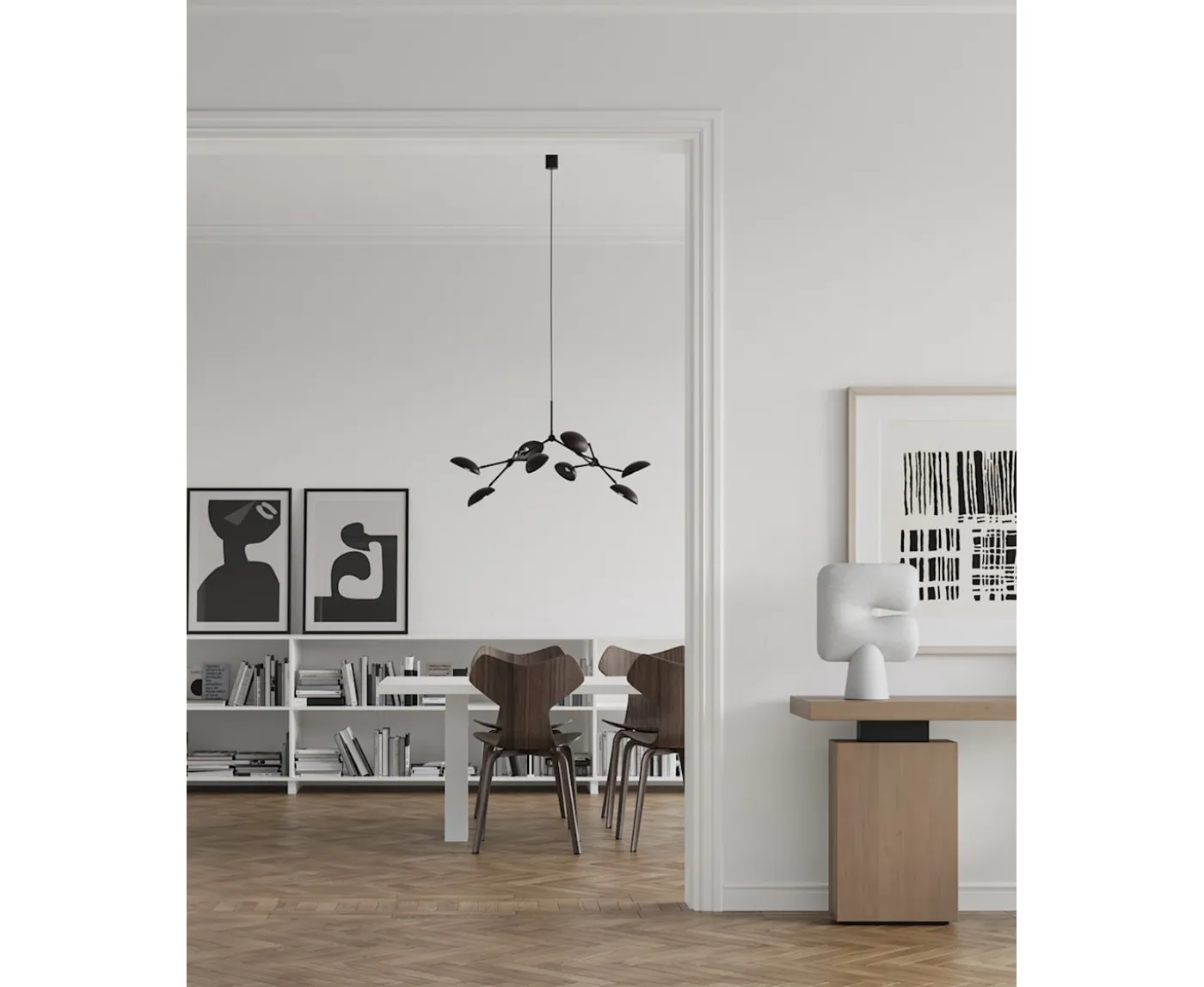 101 Copenhagen Drop Mini Taklampa Burned Black 111cm