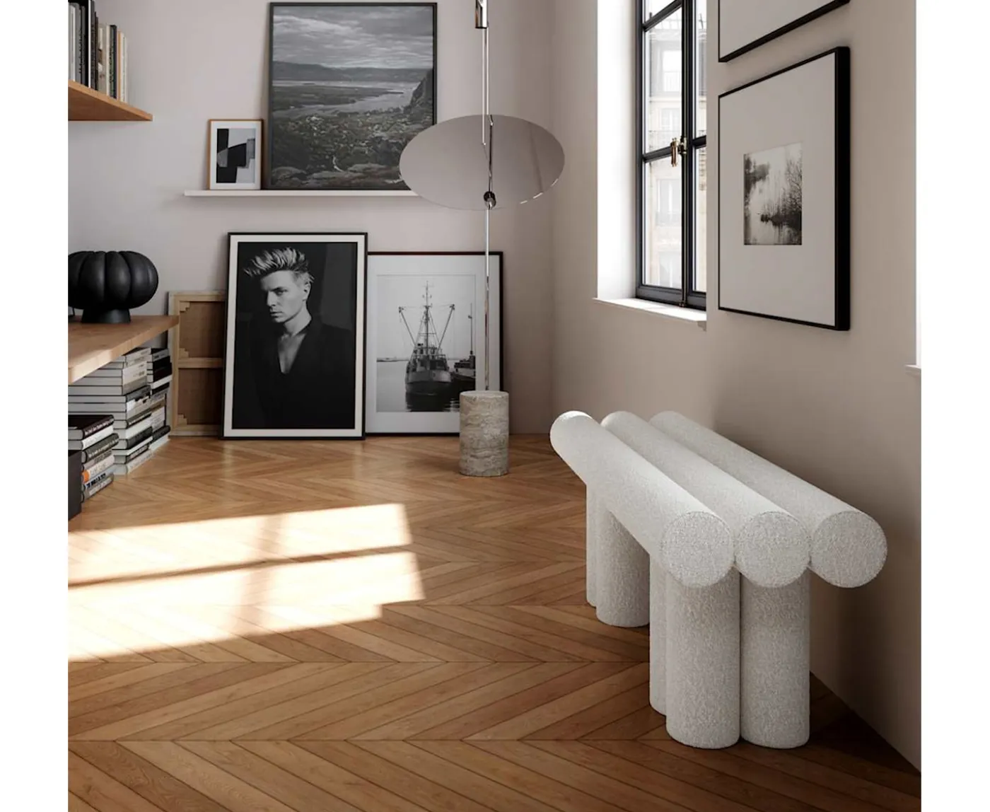 101 Copenhagen Hiro Bänk Off White 120cm