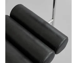 101 Copenhagen Hiro Matstol Stainless Steel/Aniline Leather Black