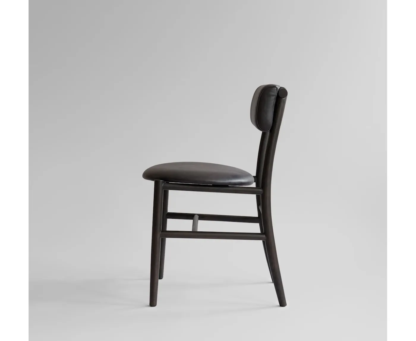 101 Copenhagen Nama Matstol Coffee Black/Aniline Leather Black