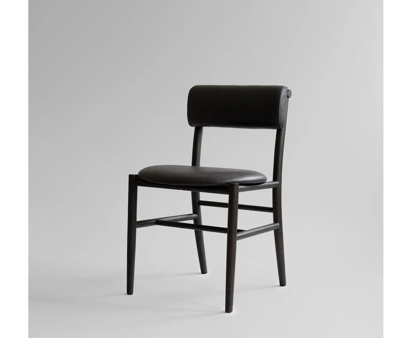101 Copenhagen Nama Matstol Coffee Black/Aniline Leather Black