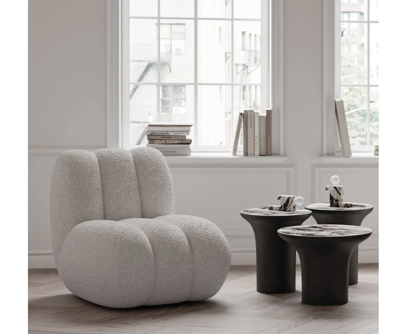 101 Copenhagen Toe Loungestol Off White