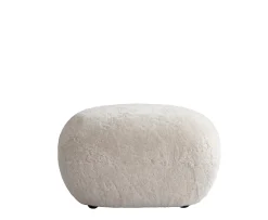 101 Copenhagen Toe Ottoman Fotpall Sheepskin Sandshell 60x45