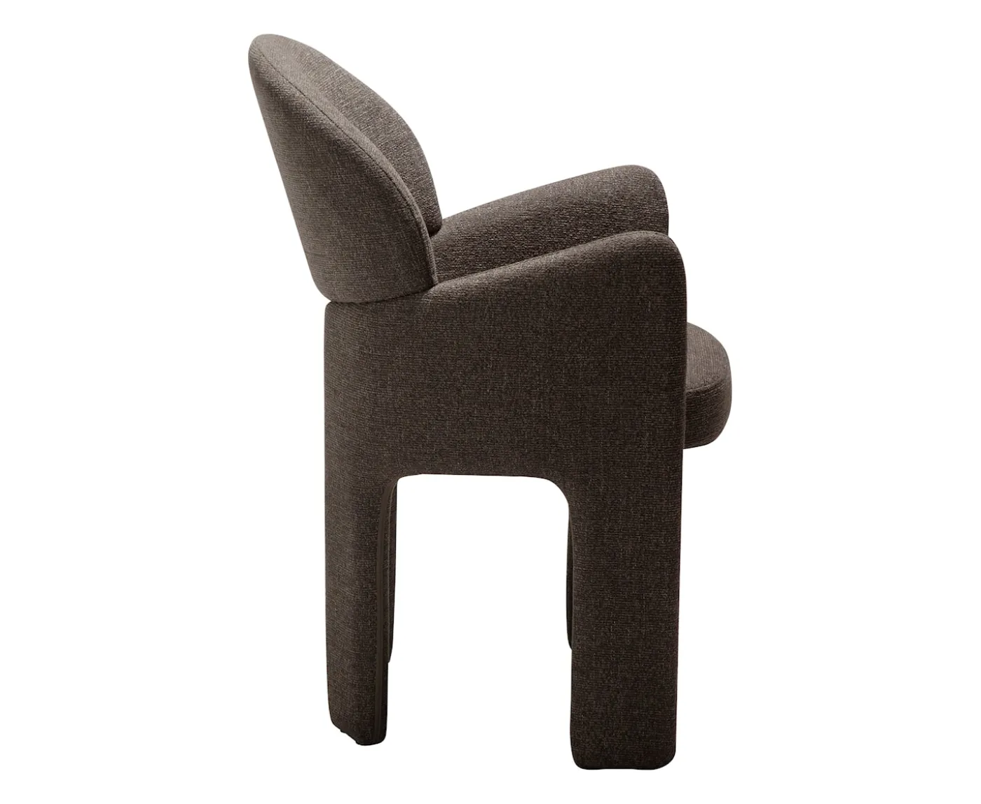 Dan Form Aole Karmstol Major Brown Bouclé