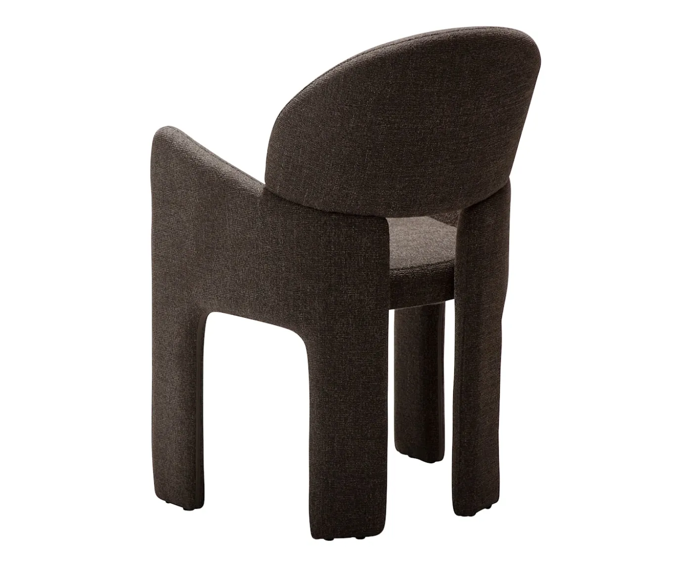 Dan Form Aole Karmstol Major Brown Bouclé