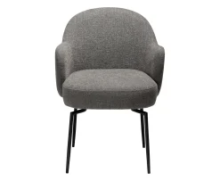 Dan Form Bae Swivel Karmstol Pebble Earth Bouclé/Black