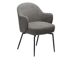 Dan Form Bae Swivel Karmstol Pebble Earth Bouclé/Black
