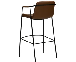 Dan Form Boto Barstol Konstläder Ljusbrun 68cm