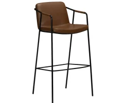Dan Form Boto Barstol Konstläder Ljusbrun 68cm