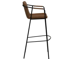Dan Form Boto Barstol Konstläder Ljusbrun 68cm