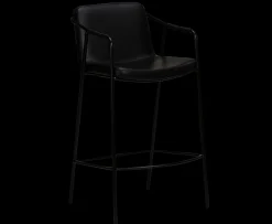 Dan Form Boto Barstol Konstläder Svart 68cm