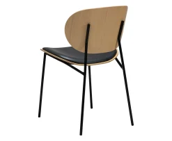 Dan Form Clementina Matstol Black/Whitewashed Oak