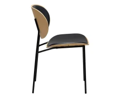 Dan Form Clementina Matstol Black/Whitewashed Oak
