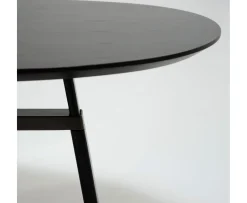 Dan Form Cross Matbord Black Stained Ash/Antique Pewter 220cm