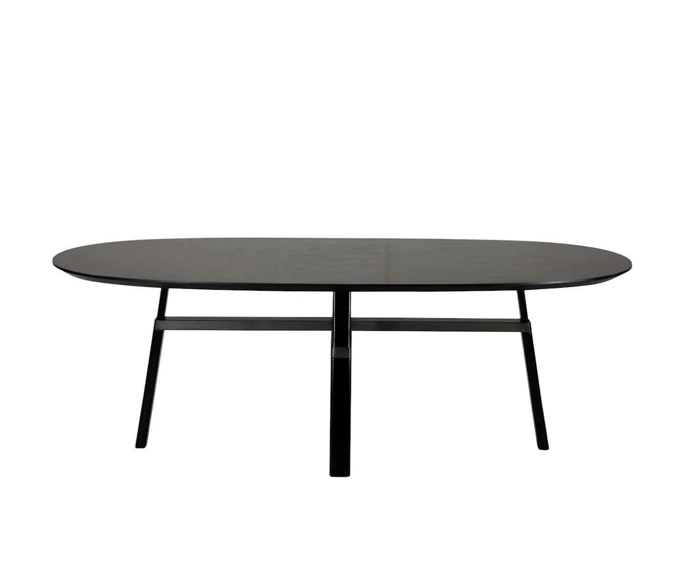 Dan Form Cross Matbord Black Stained Ash/Antique Pewter 220cm