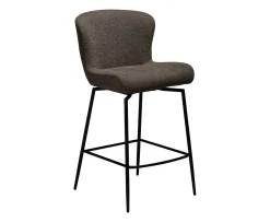 Dan Form Glam Swivel Barstol Major Brown Bouclé