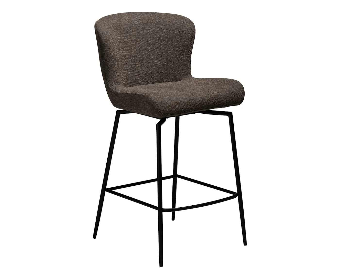 Dan Form Glam Swivel Barstol Major Brown Bouclé