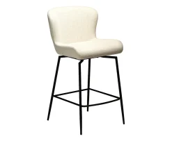 Dan Form Glam Swivel Barstol Simply Beige Bouclé