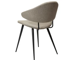 Dan Form Napoleon Matstol Boucle Beige/Svart