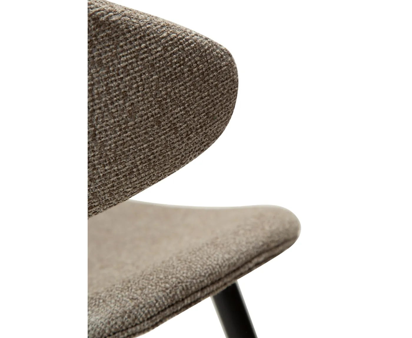 Dan Form Napoleon Matstol Boucle Beige/Svart