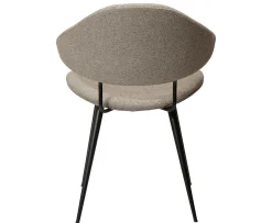 Dan Form Napoleon Matstol Boucle Beige/Svart