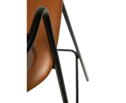 Dan Form Zed Barstol Konstläder Ljusbrun/Svart 67cm