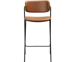 Dan Form Zed Barstol Konstläder Ljusbrun/Svart 67cm