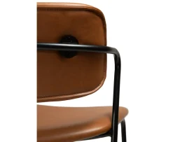 Dan Form Zed Barstol Konstläder Ljusbrun/Svart 67cm