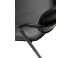Dan Form Zed Barstol Konstläder Svart/Svart 67cm