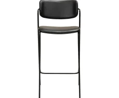 Dan Form Zed Barstol Konstläder Svart/Svart 67cm