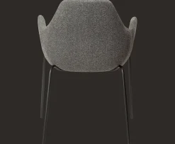 Dan Form Zimmer Matstol Boucle Grå/Svart