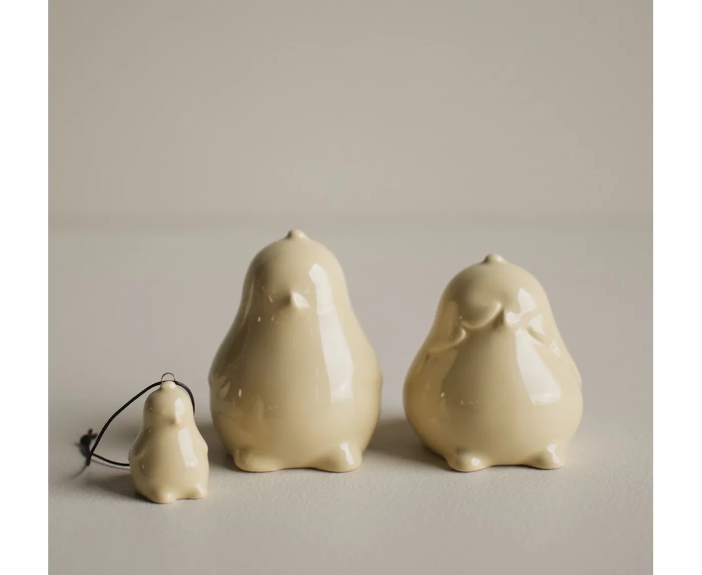 DBKD Chubby Chicken Dekoration Shiny Yellow 2-pack