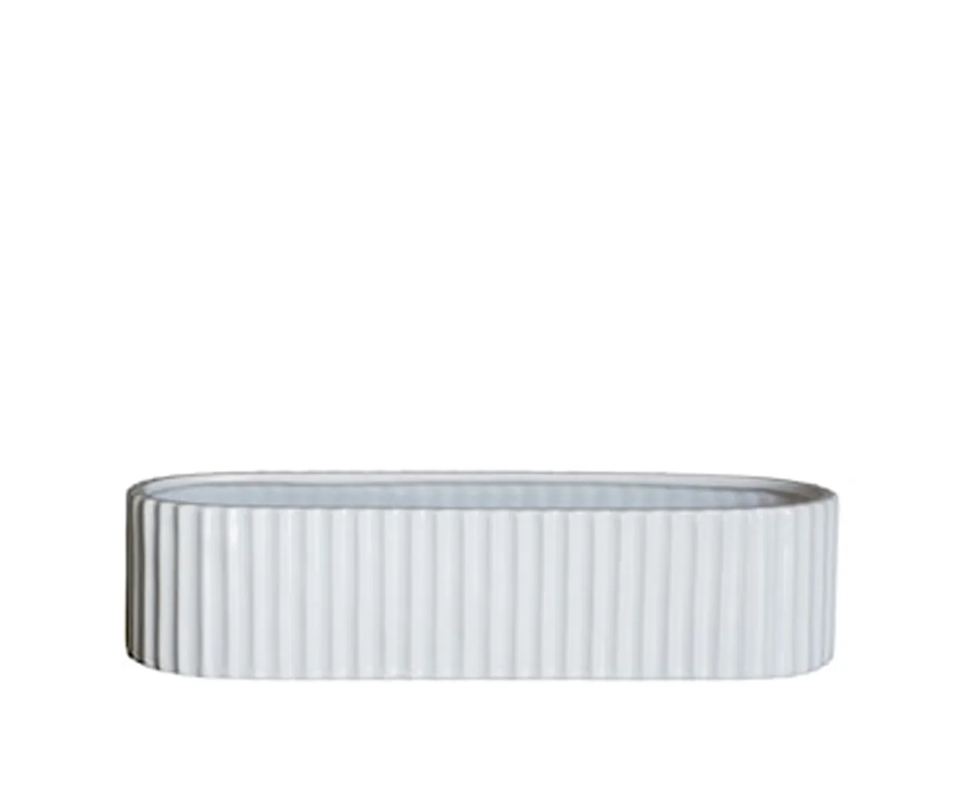 DBKD Stripe Adventsljusstake Shiny White