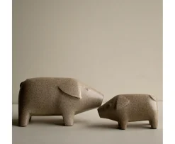 DBKD Swedish Pig Dekoration Beige 24x13
