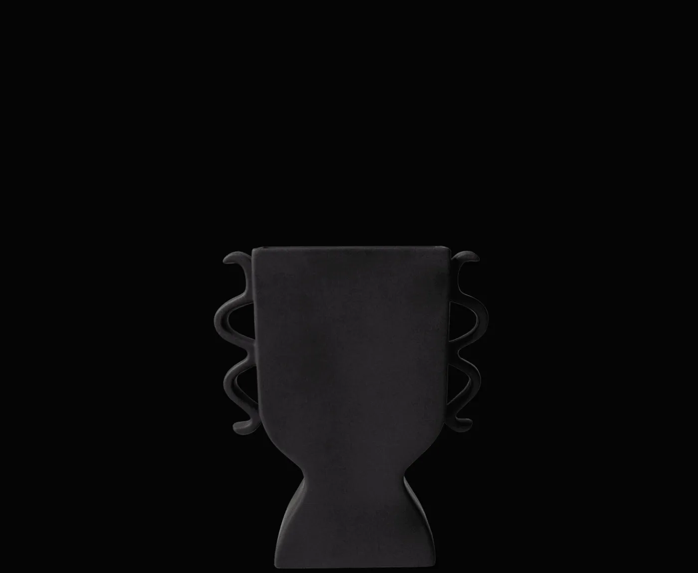 DBKD Flat Vas Black 25cm