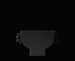 DBKD Flat Vas Black 16cm