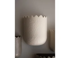 DBKD Flowery Väggkruka Creme Large